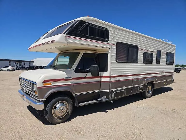 1991 Ford Jamboree 20’ Class C Motorhome by Fleetwood, sold June 2026