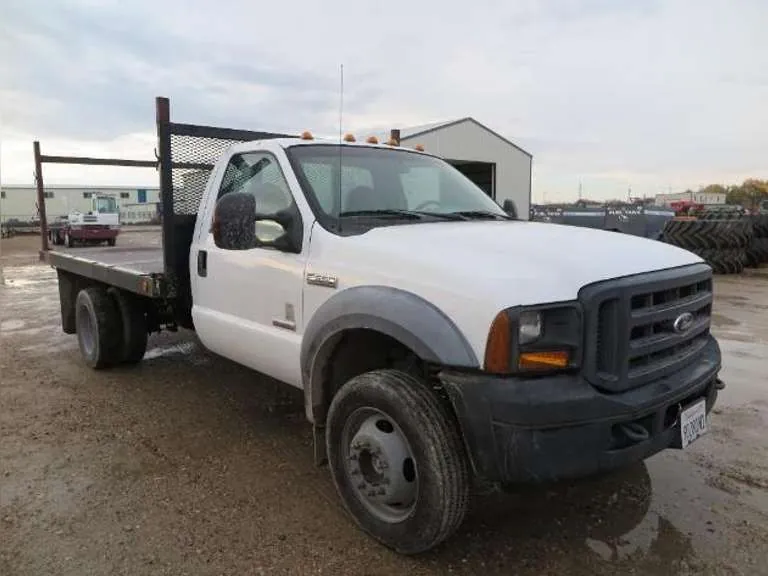 2006 Ford F-550 Super Duty 4x4 Pickup with 12' Steel Flatbed, sold November 2022