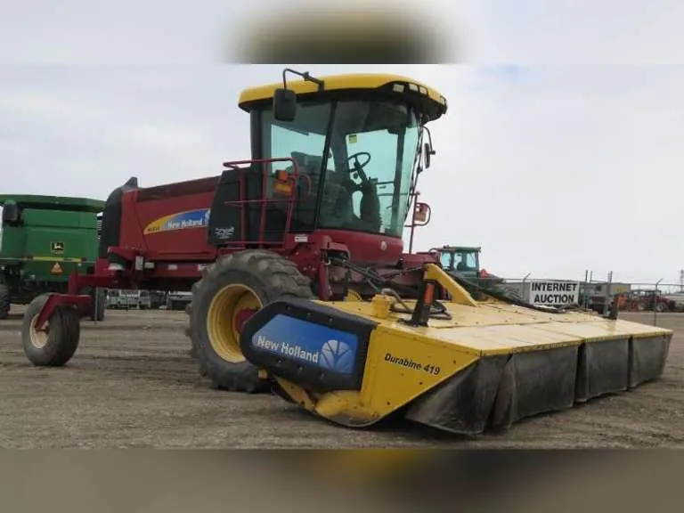 2011 New Holland H8080 Self Propelled Rotary Windrower, sold June 2019