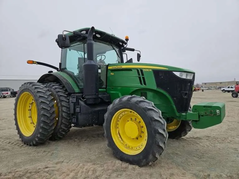 2014 John Deere 7230R 253HP MFWD Tractor, sold March 2024