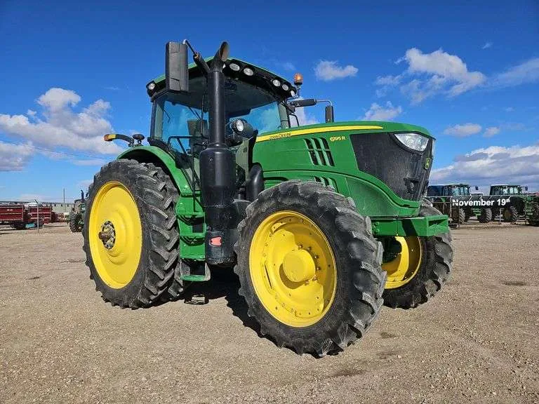 2015 John Deere 6195R 195HP MFWD Tractor, sold November 2024
