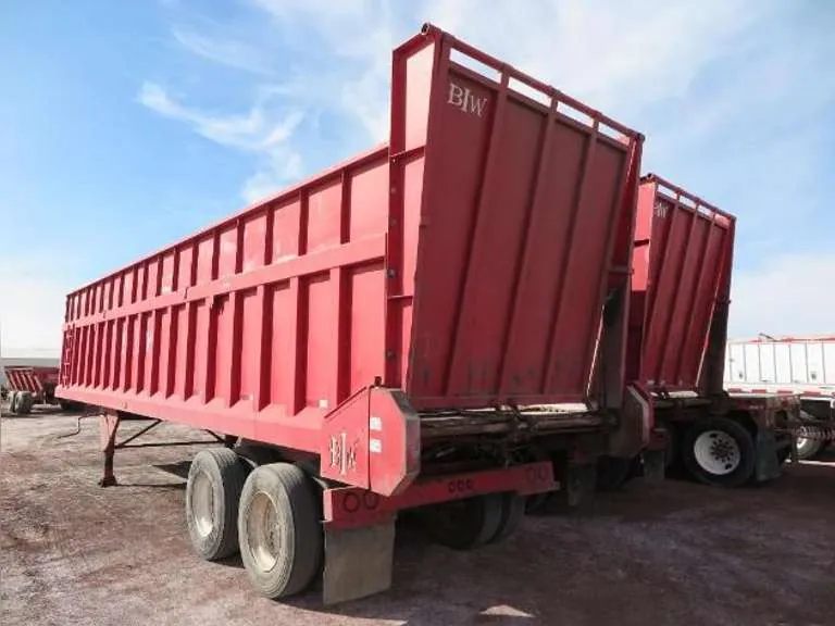 2017 Burley Iron Works 36' Live Floor Silage Trailer, sold March 2022