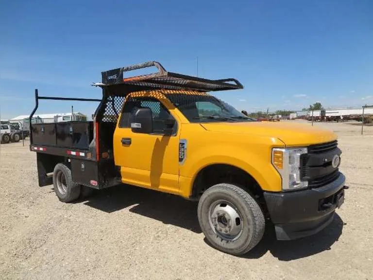 2017 Ford F-350XL 4x4 Dually Pickup with 9 1/2' Utility bed, sold June 2022