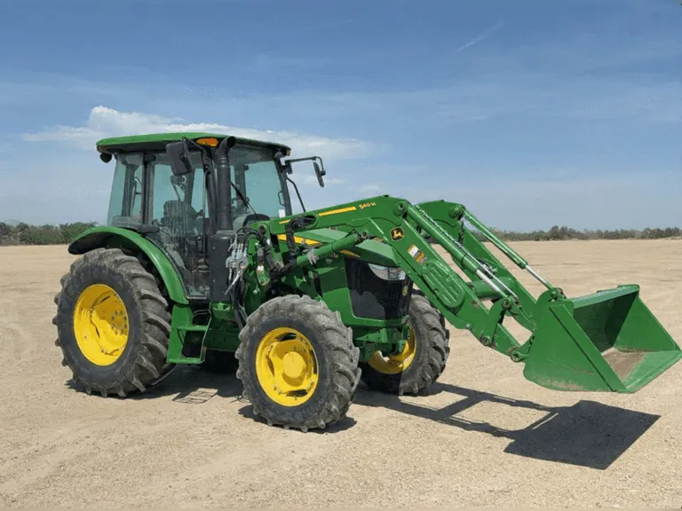 2019 John Deere 5100M 100HP MFWD Tractor w/ JD 540M Loader Attachment (918 Hrs), sold June 2026