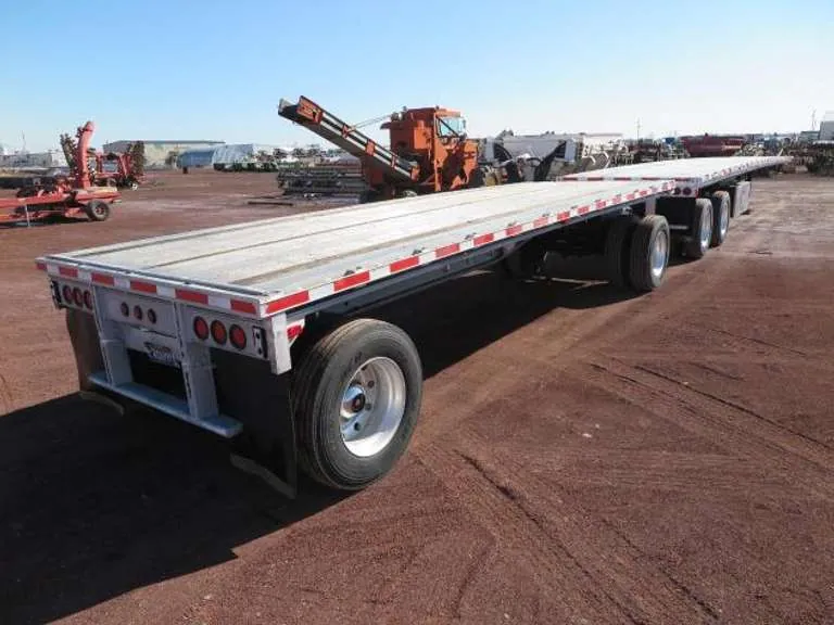 East - 40'/24' Aluminum A-Train Flatbed Trailer Set, sold March 2022