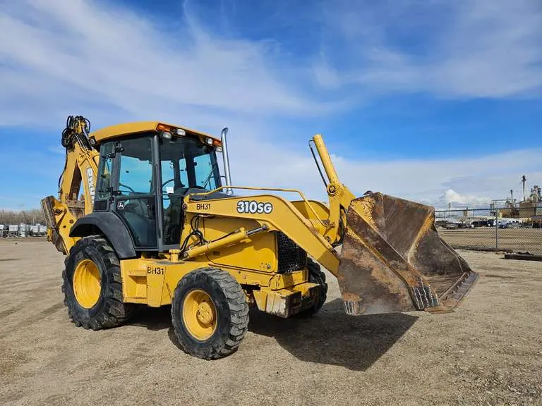 John Deere 310SG 4WD Backhoe Loader, sold March 2024