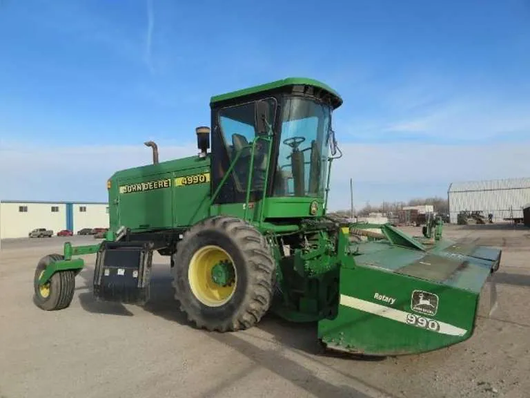 John Deere 4990 Windrower with 14.5' 990 Rotary Head, sold March 2022